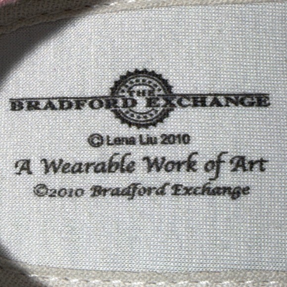 NEW Bradford Exchange Breast Cancer Awareness Shoes Women's 6.5 Lena Liu "Hope" - Picture 3 of 8